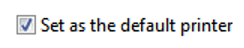 Default Printer Default Printer